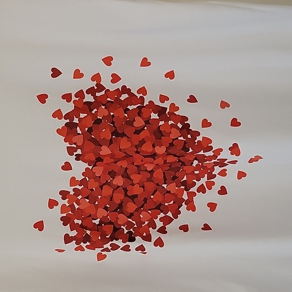 CLUSTER OF HEARTS DESIGN T-SHIRT LARGE - Picture 2 of 7